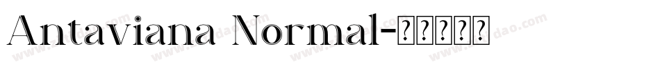 Antaviana Normal字体转换